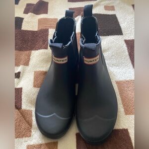 Hunter Classic Black Ankle Boots